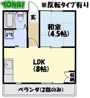 近田ハイツ【2階】の間取り