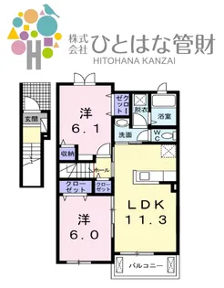 ボニータA【2階】の間取り