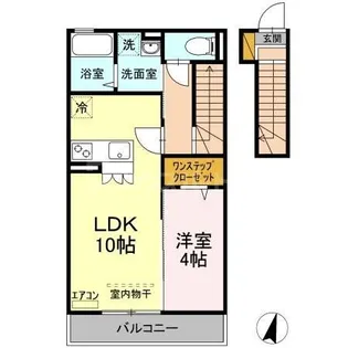 ティアラ新鎌II【2階】の間取り