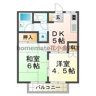 エランドールB【2階】の間取り