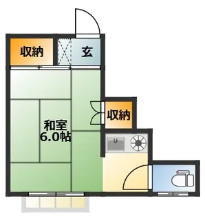 常盤荘【2階】の間取り