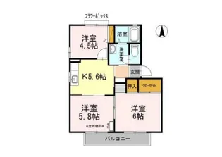 クロリス【1階】の間取り