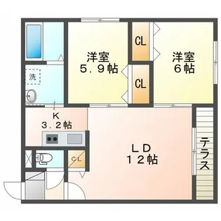 Rion発寒【3階】の間取り