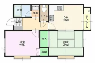 ベルマーレ【1階】の間取り