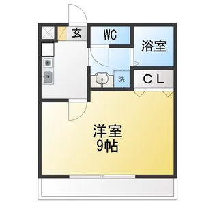 エスポワール若松I【2階】の間取り
