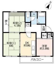 UR東豊中第二【4階】の間取り