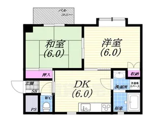 双葉マンション【4階】の間取り