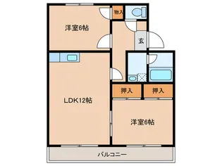 アイリス和志山【2階】の間取り