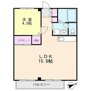 ビラージュ早渕【2階】の間取り