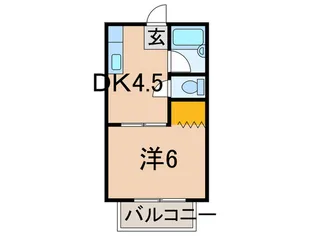 ジュネス鷺沼【3階】の間取り