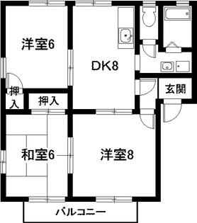 フレグランス 新栄 E棟【2階】の間取り