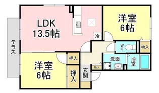 ベルソフィア【1階】の間取り
