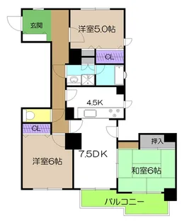 フォートヒル102【5階】の間取り