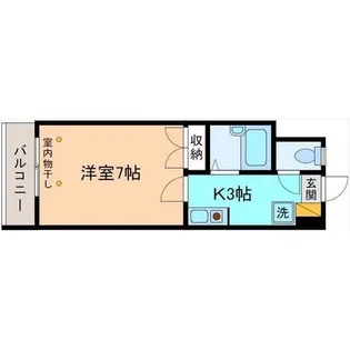 プラシード広岡【1階】の間取り