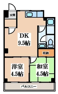 オレンジマンション【2階】の間取り