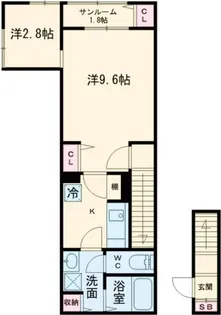 インフィニティパレス【2階】の間取り