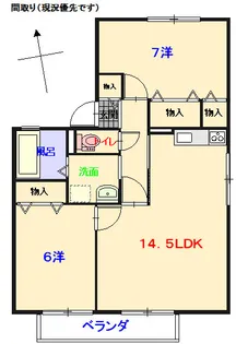 メゾンII【1階】の間取り
