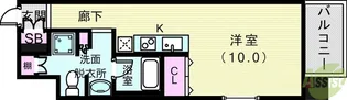 レジディア神戸磯上【6階】の間取り