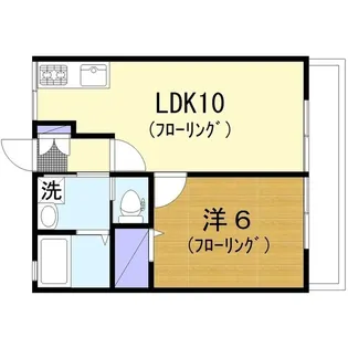 シティハイムラフィネ【2階】の間取り