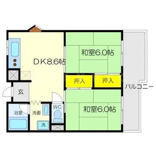 レジデンス吉川 4号棟【3階】の間取り