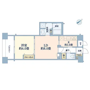 リブゼ横浜ベイモール【3階】の間取り
