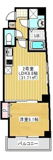 Arcenciel船橋【8階】の間取り