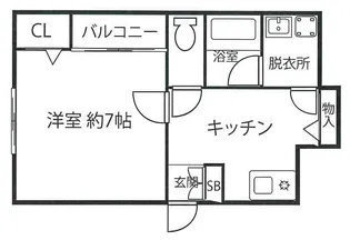 ハイムあおい空【3階】の間取り