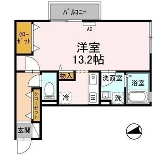 イーグルス・アイ A棟【2階】の間取り