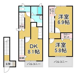 ラフィネAOの間取り