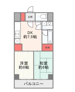 ハイツオーエド【3階】の間取り
