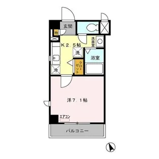 プライムコート【5階】の間取り