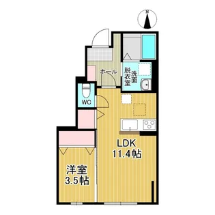 ハイムメゾン双葉町A棟【1階】の間取り