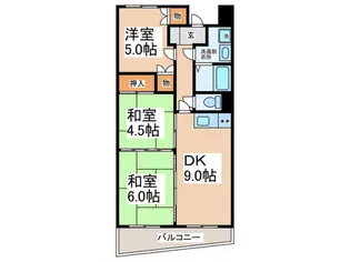 エトワ-ル上町【2階】の間取り