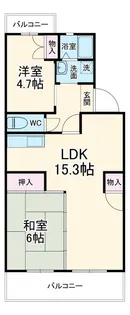 サンハイツ船越【3階】の間取り