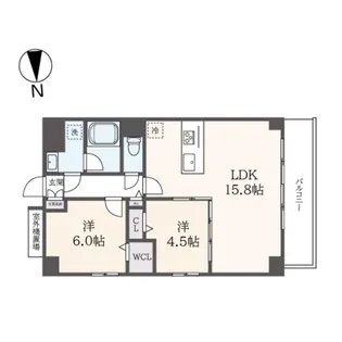 Yazakicho Apartmentの間取り