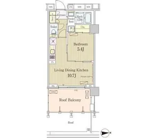 パークアクシス池田山【4階】の間取り