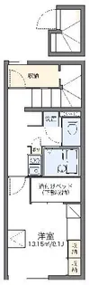 レオパレスゆう【2階】の間取り