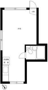ホワイトハイツ神楽坂I【1階】の間取り