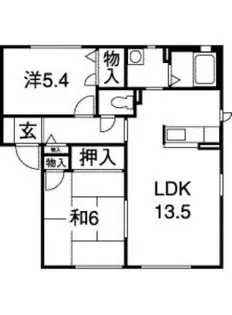 高木一番館E棟【2階】の間取り