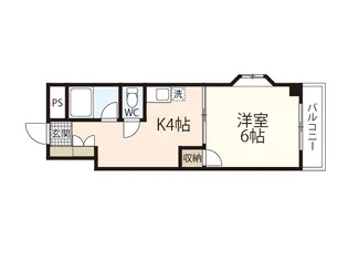 ローベンハイム永井【5階】の間取り