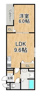 ラ・マシア田川北【2階】の間取り