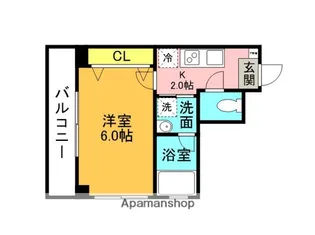 ラコールダンジュ【4階】の間取り