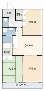 ヴィラージュヨコヤマ【2階】の間取り