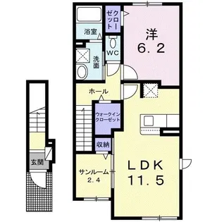 ククナ【2階】の間取り