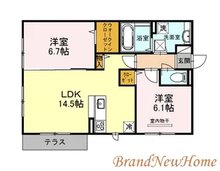 イズミ金岡【2階】の間取り