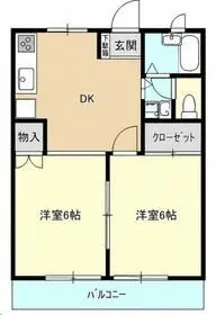 カーサソレイユ【2階】の間取り