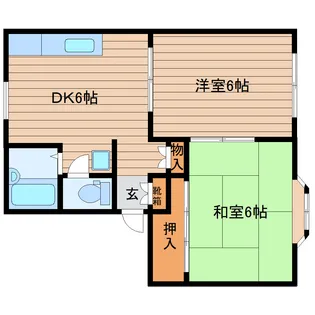 ストークハイツ吉成【1階】の間取り