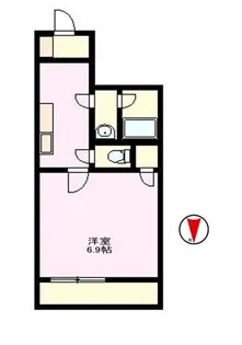 エイジス赤迫【2階】の間取り