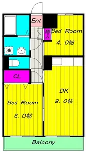 向ヶ丘レジデンス壱番館【2階】の間取り