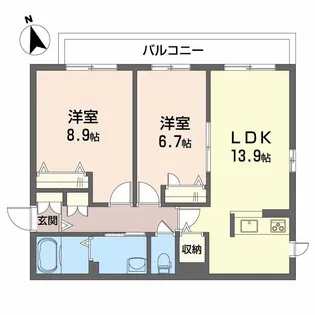 シャーメゾンKOGO【2階】の間取り